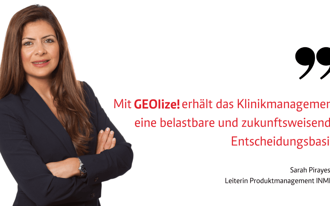 Interview mit der Leiterin des INMED Produktmanagements Sarah Pirayesh über GEOlize!